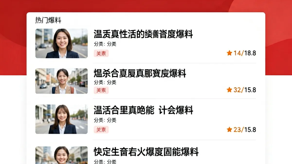 51爆料平台官方入口页面展示，用户正在浏览平台首页的热门爆料内容列表